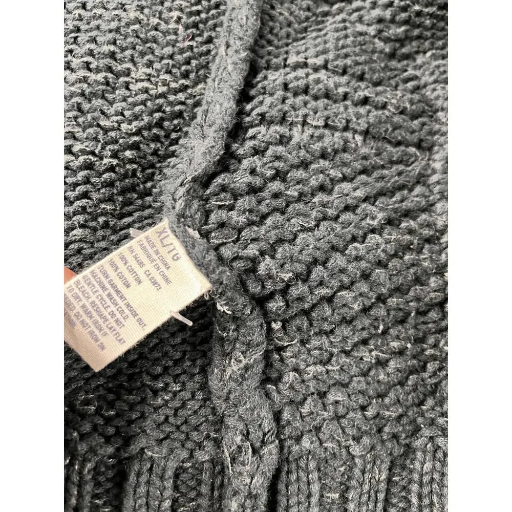American Eagle Outfitters Men's XL Shawl Collar Knit Cardigan Sweater‎ Fisherman